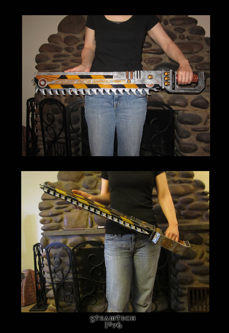 Warhammer 40k Chainsword Replica Modeled