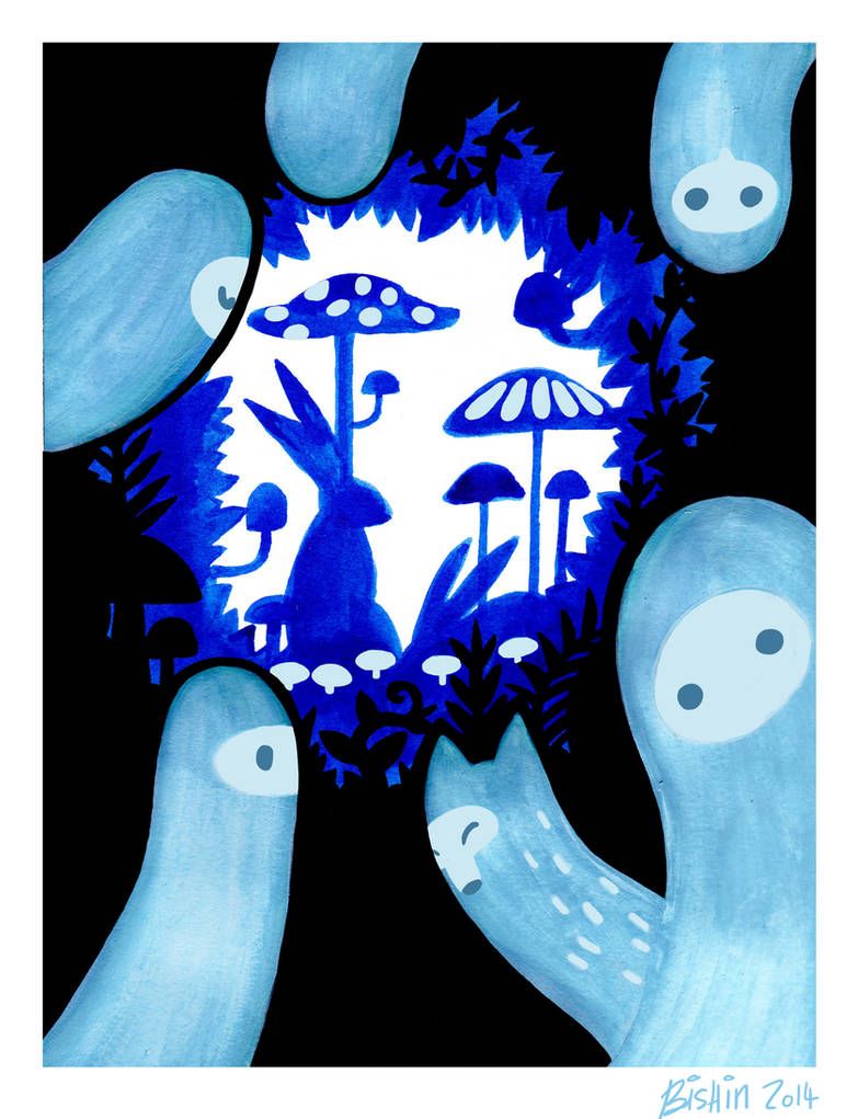 midnight rabbits by Bishyn on DeviantArt