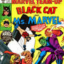Original Black Cat and Ms. Marvel vs. Super-Skrull
