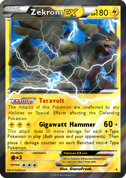 Zekrom EX by PKMNCardMaker264 on DeviantArt  Cool pokemon cards, Pokemon,  Pokemon cards