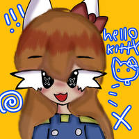 Hello kitty as a anime girl! XD 