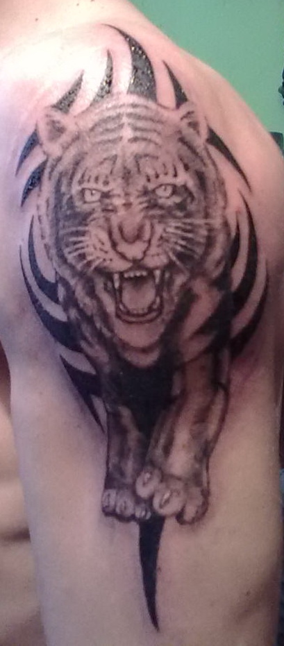 Tiger tribal tattoo by lukasproject on DeviantArt Tiger tribal tattoo by lukasproject on DeviantArt