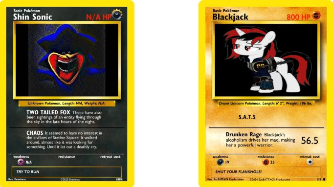 Shin Sonic and Blackjack Pokemon Cards by Zac8ATTACKStudios on DeviantArt Shin Sonic and Blackjack Pokemon Cards by Zac8ATTACKStudios on DeviantArt