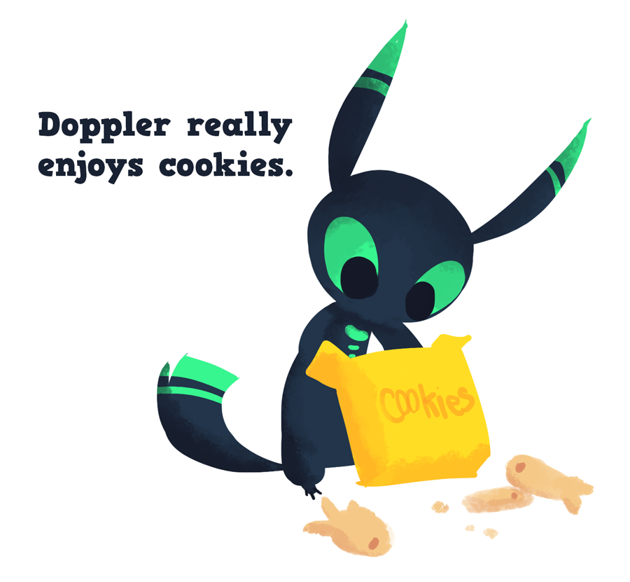 Doppler really enjoys cookies.