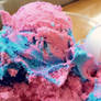 Cotton candy ice-cream