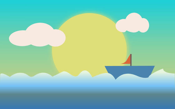 Sea Flat Wallpaper