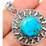 Genuine 925 Sterling Silver Blue Mohave Turquoise