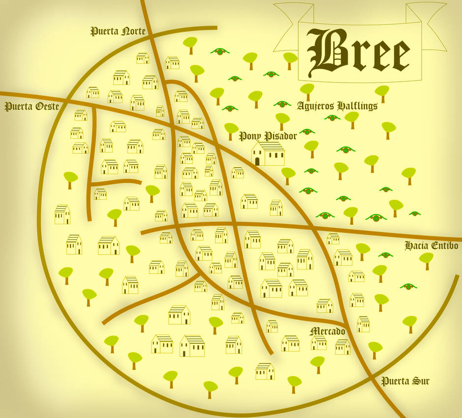 Mapa de Bree by Ednock on DeviantArt
