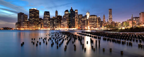 Brooklyn Bridge Park looking at Manhattan by sp1te