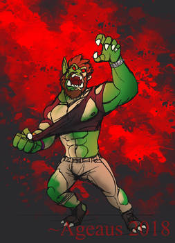 Patreonsketch: Orcish Rage