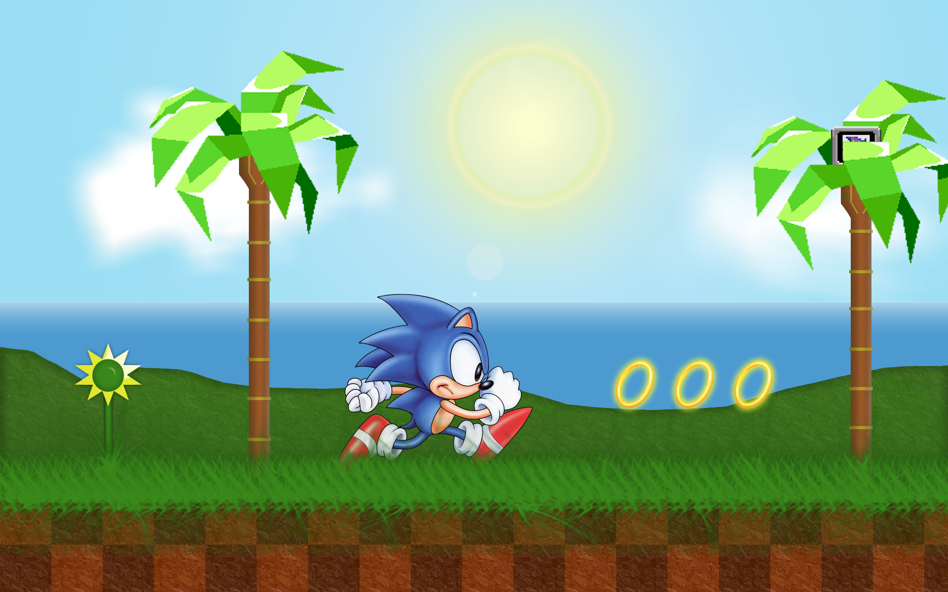 Sonic and Tails running in Green Hill Zone by L-Dawg211 on DeviantArt