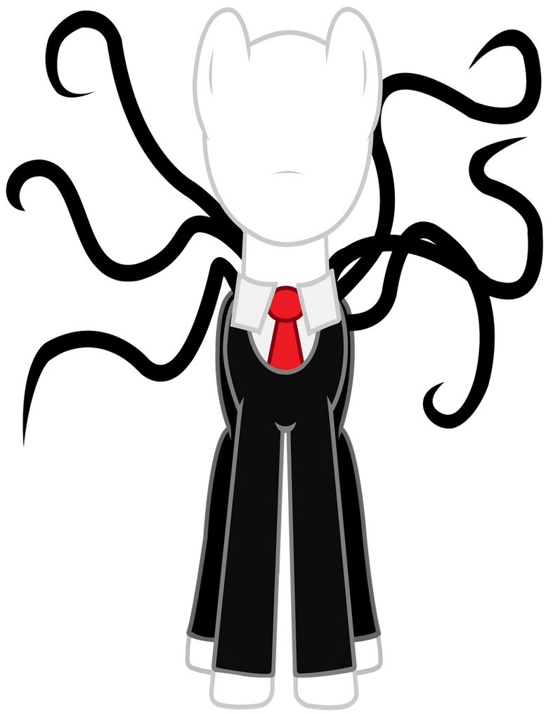 Mlp Slender Slenderpony Full Suit with Tentacles Front View by TomFraggle on DeviantArt