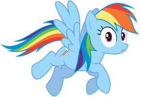 Rainbow Dash Looking At Us or You