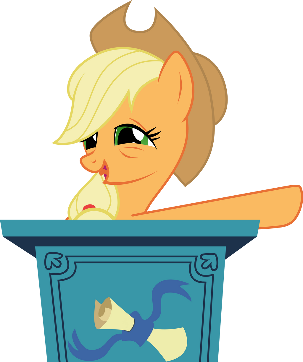 Podium - Applejack (Redo - No Mug)