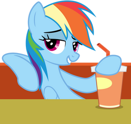 At The Diner With Rainbow Dash