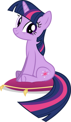 Twilight Sparkle Sitting On A Cushion