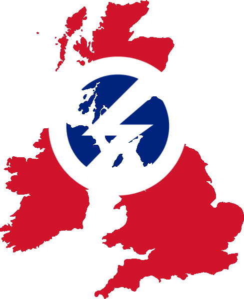 Britain Deviantart Flag map of Greater Fascist Britain by Realist4 on DeviantArt
