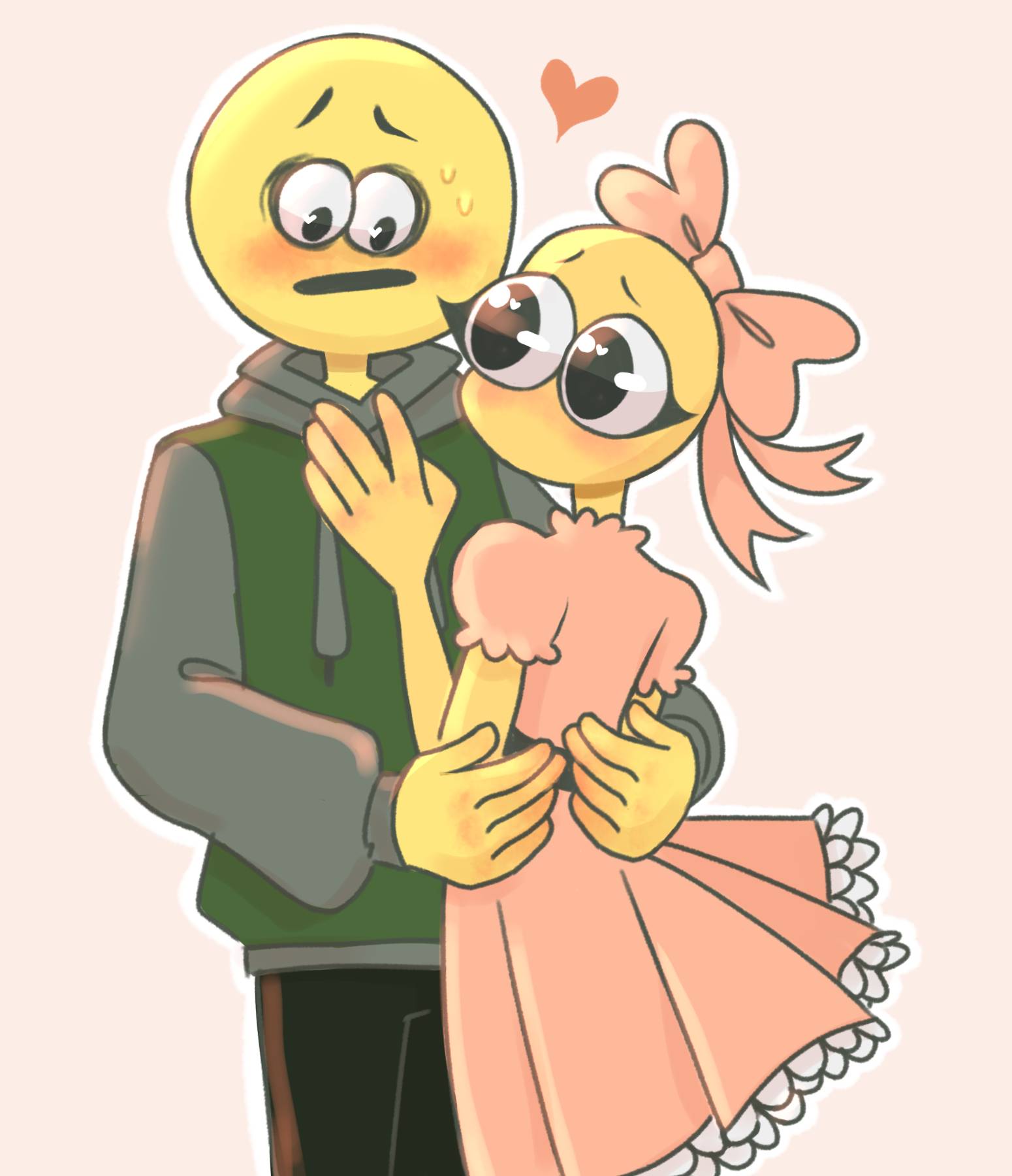 cursed emojis love story - Drawception