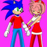 Sonic and Amy In Sandals