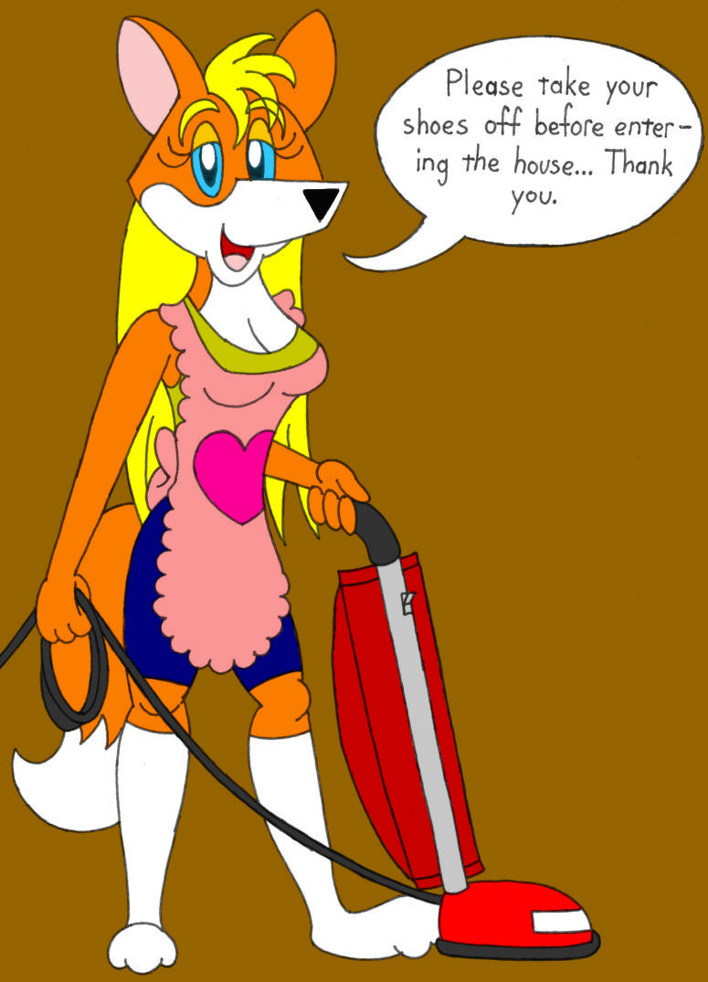 Goldie Vacuuming