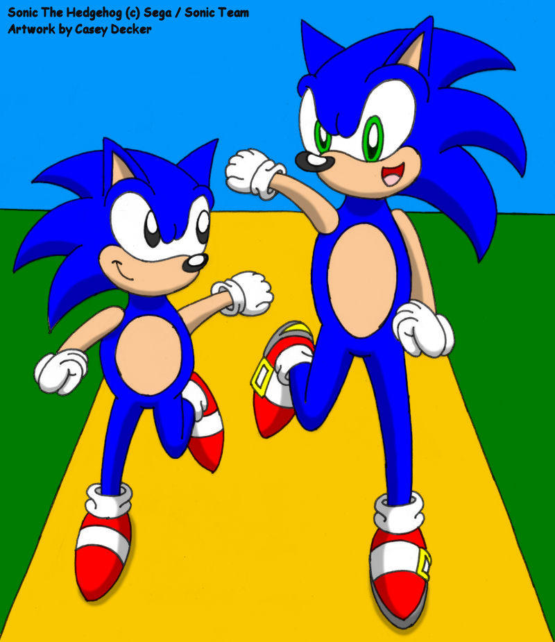 Classic Sonic X Modern Sonic - Sonic Yaoi fan Art (38353874) - fanpop