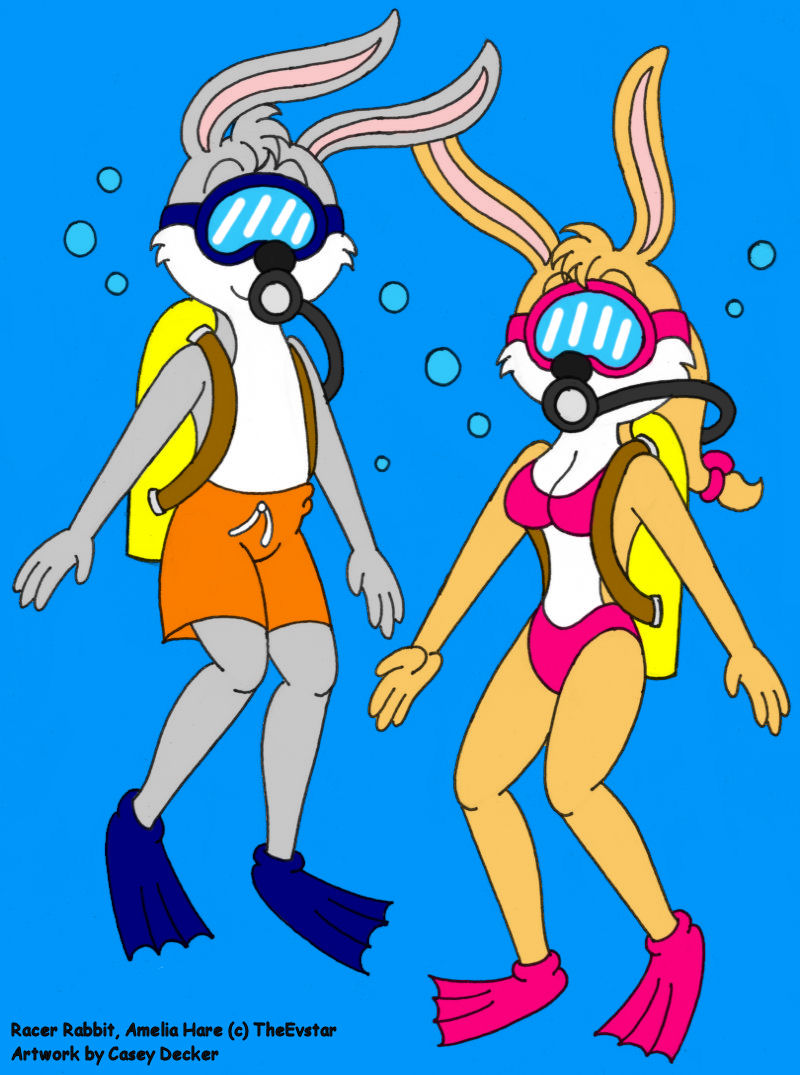 Scuba-Diving Rabbits