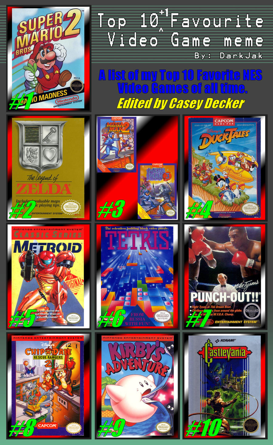 Selección conjunta cine Rizo My Top 10 Favorite NES Games by CoolCSD1986 on DeviantArt