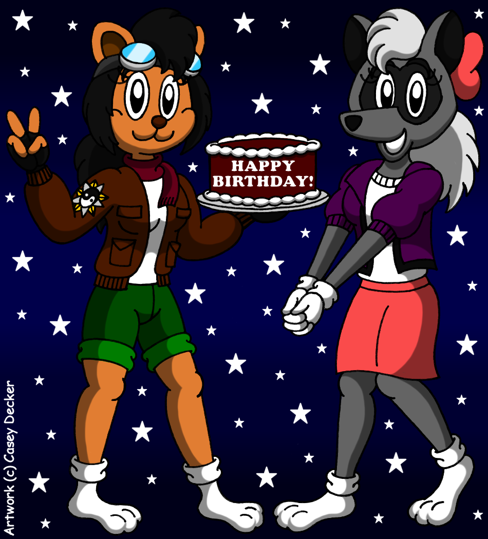 Naam and Melissa - Birthday Gals In Socks