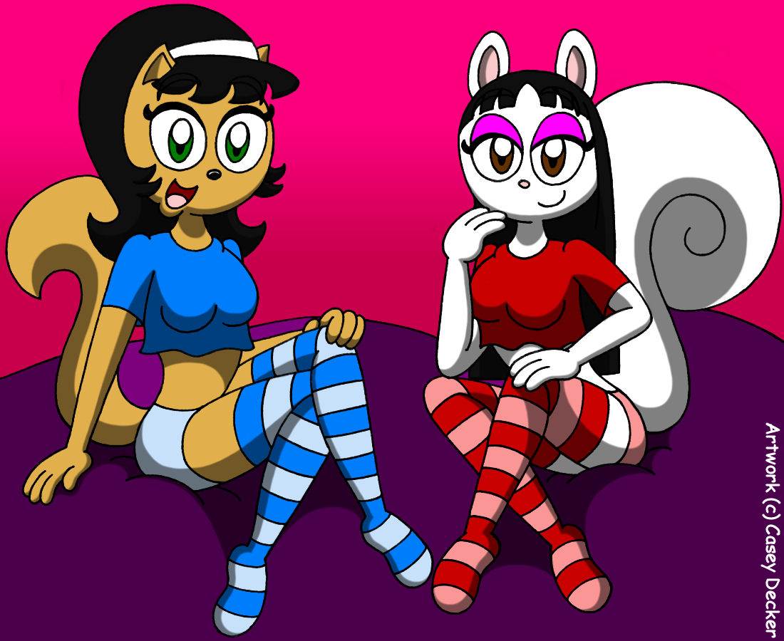 Kitty And Whitnee In Long Socks