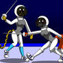 Goldie And Rita's Fencing Match
