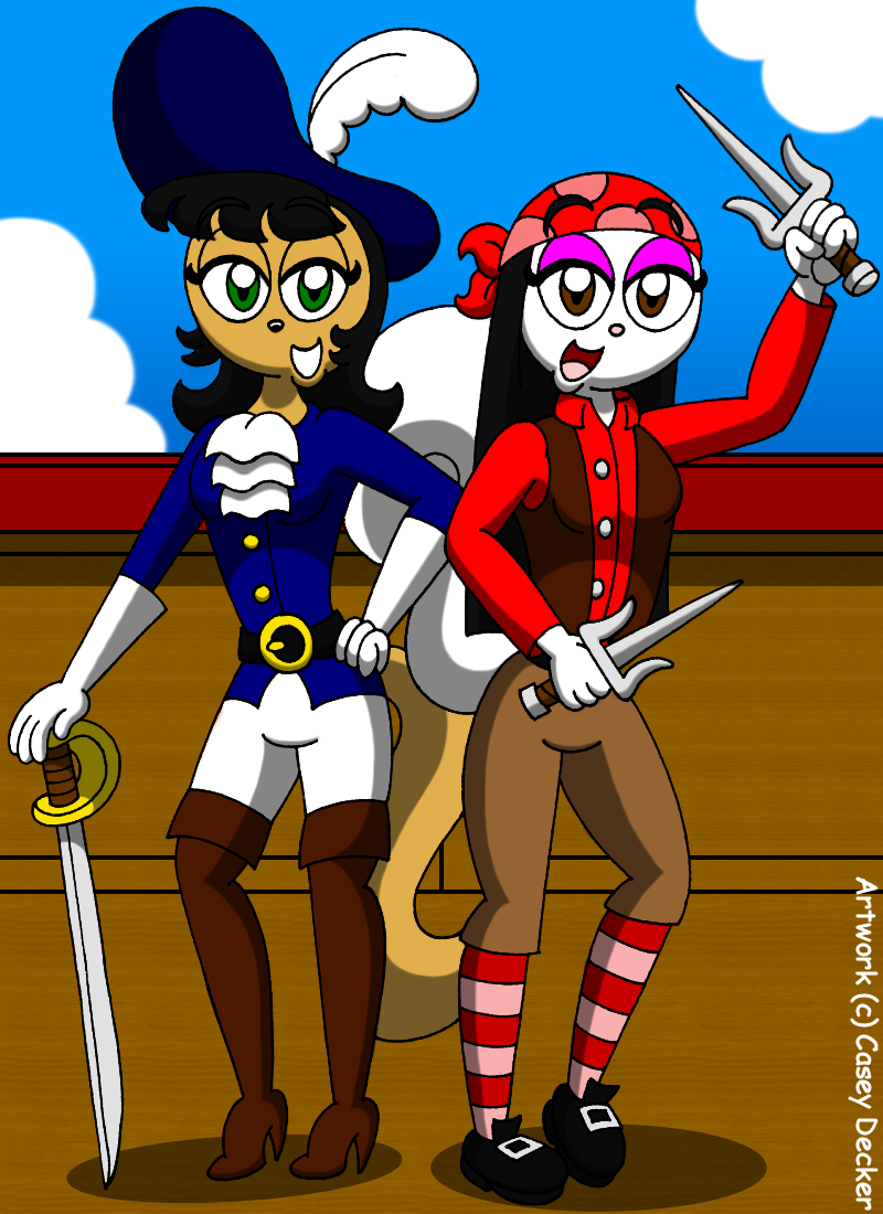 Kitty and Whitnee - T.U.F.F. Pirate Gals