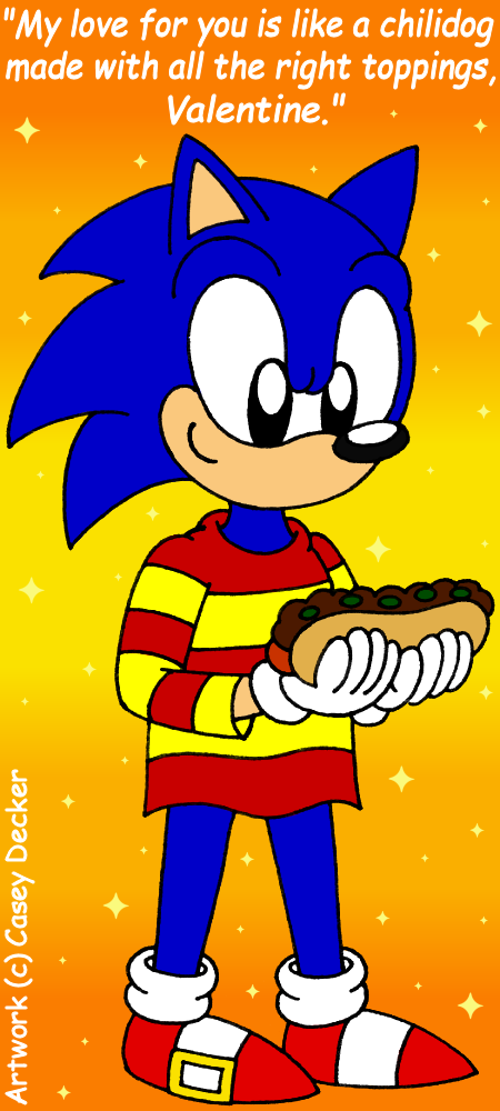 Sonic The Hedgehog Valentine Card 4