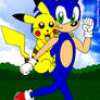 Pikachu And Sonic's Speedy Trip