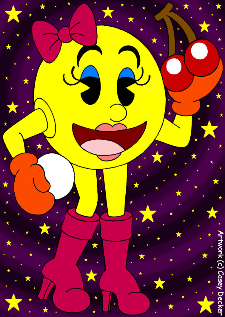 Ms. Pac-Man, First Video Game Heroine by CoolCSD1986 on DeviantArt