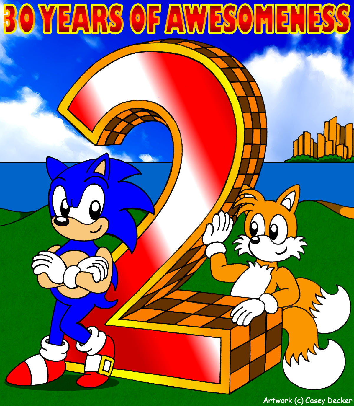 Sonic The Hedgehog 2 30th Logo by Bilico86 on DeviantArt