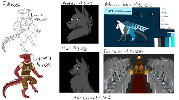 Commission Price Sheet - 2021