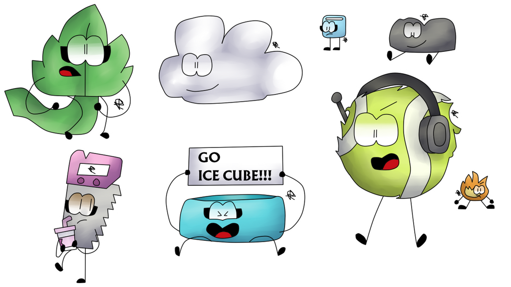 Bbf Sticker BFB Stickers (F2U) Transparent ver by CantStopTinkle05 on DeviantArt