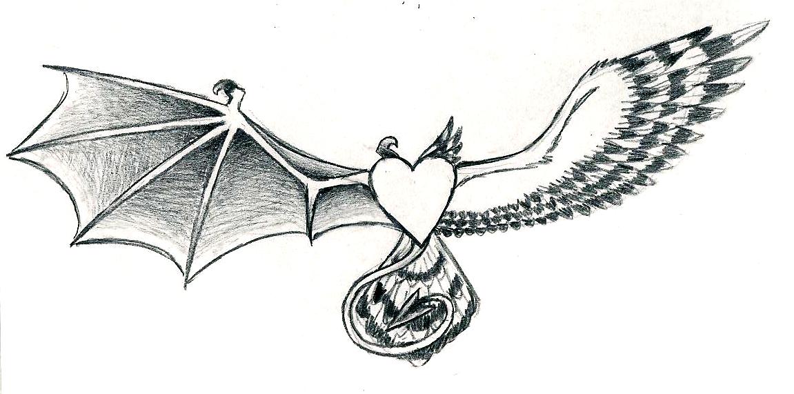 Heart With Wings By Dragonwolfstar On Deviantart Heart With Wings By Dragonwolfstar On Deviantart
