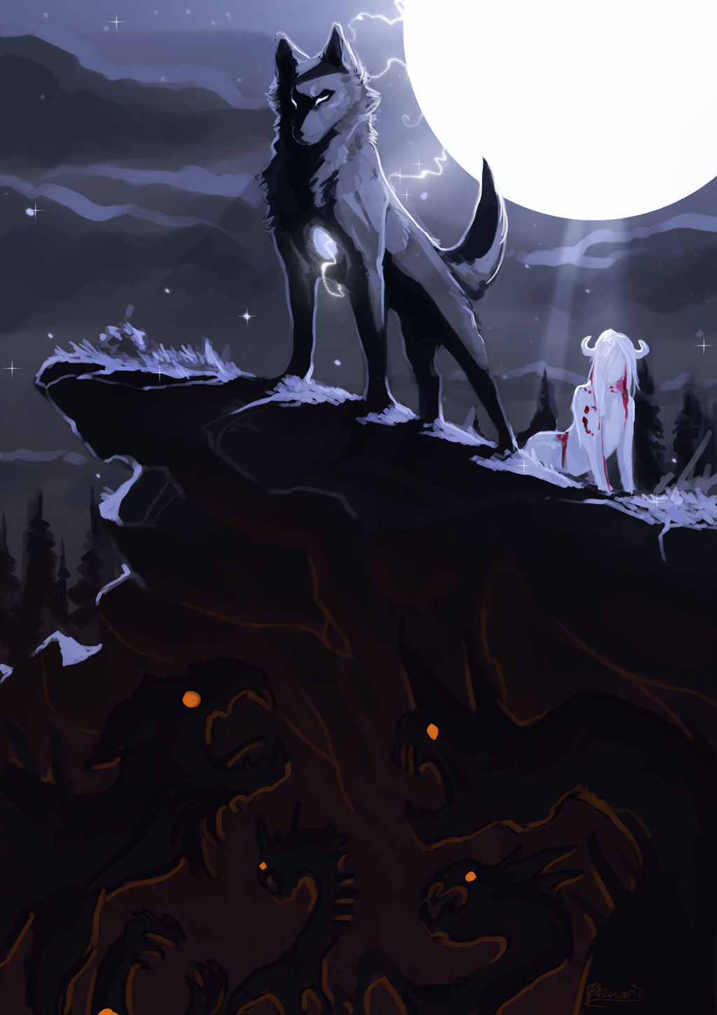 Poem 12 -Wolves save the heart- by Remarin