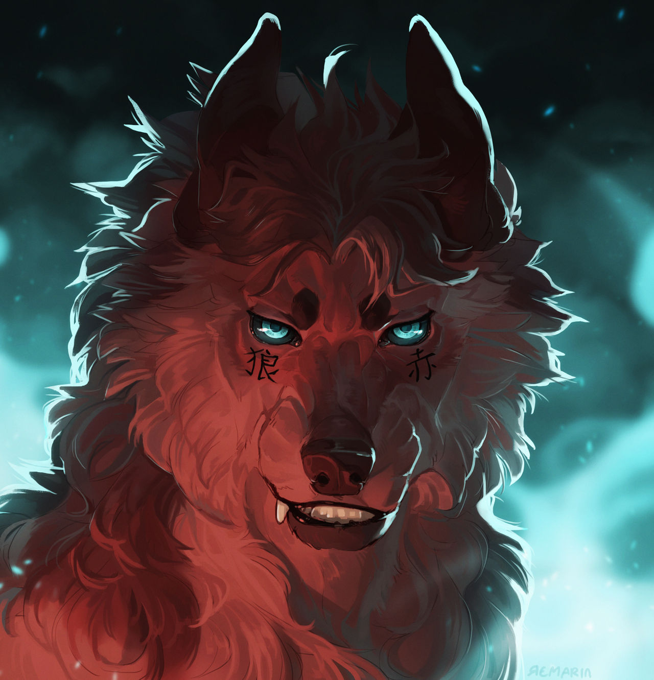 Headshot: red by Remarin on DeviantArt