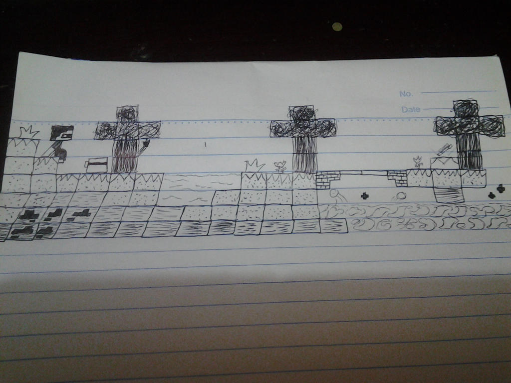 Paper Minecraft Deviantart Pen and Paper: Minecraft by chrisDRart on DeviantArt