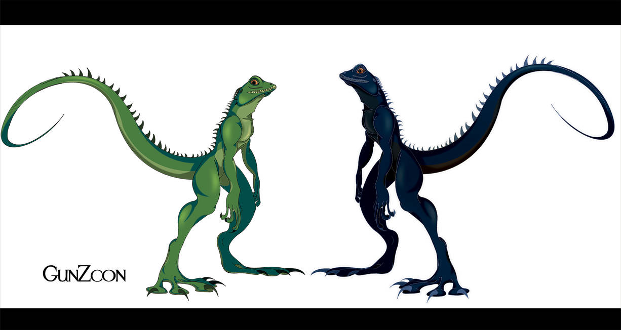 Anthro Lizard Concept by GunZcon on DeviantArt