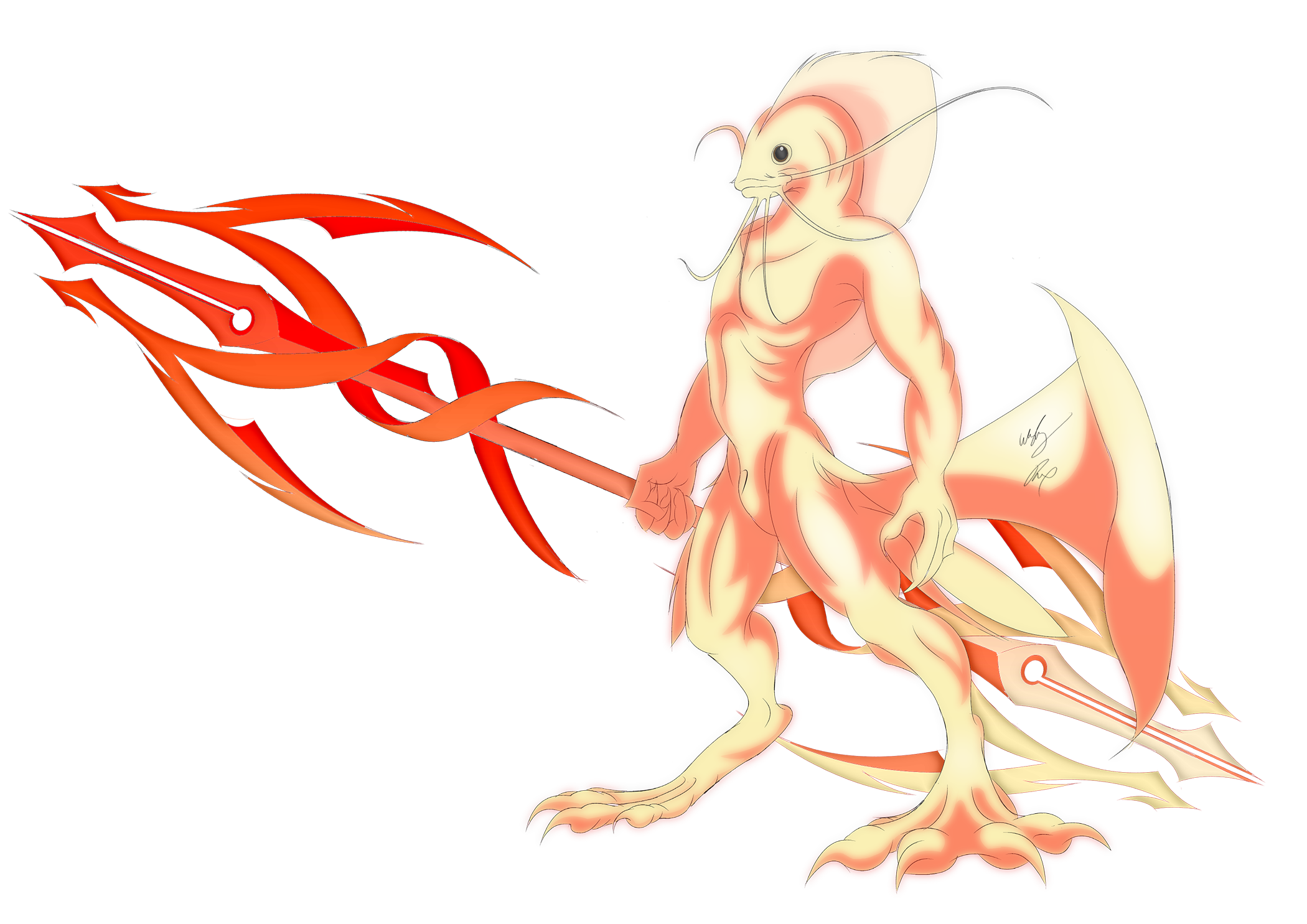 Albino Catfish Anthro Concept