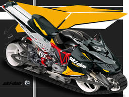 Ski-doo Ducati Summit All Terrain hybrid motorbike