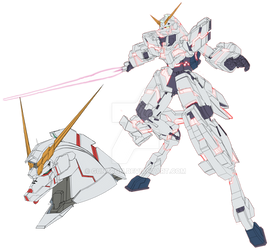 RX-0 Unicorn (Destroy-Mode) NT-D Psycoframe colors