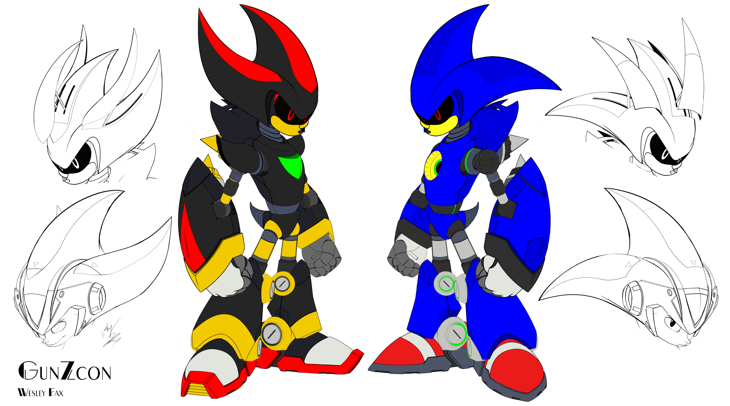 Metal Shadow and Metal Sonic Redesigns