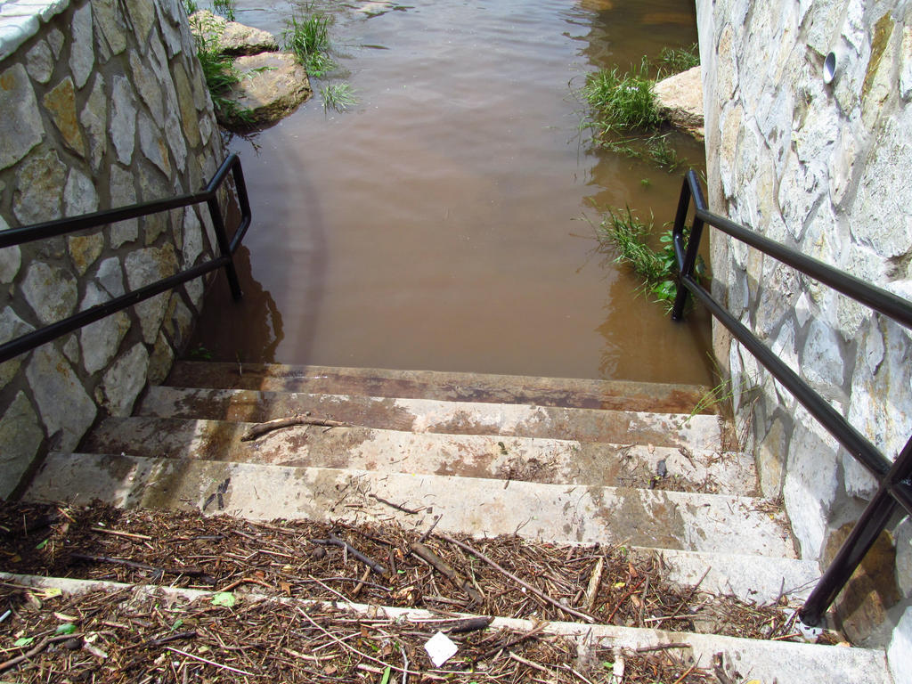 bottom of the stairs