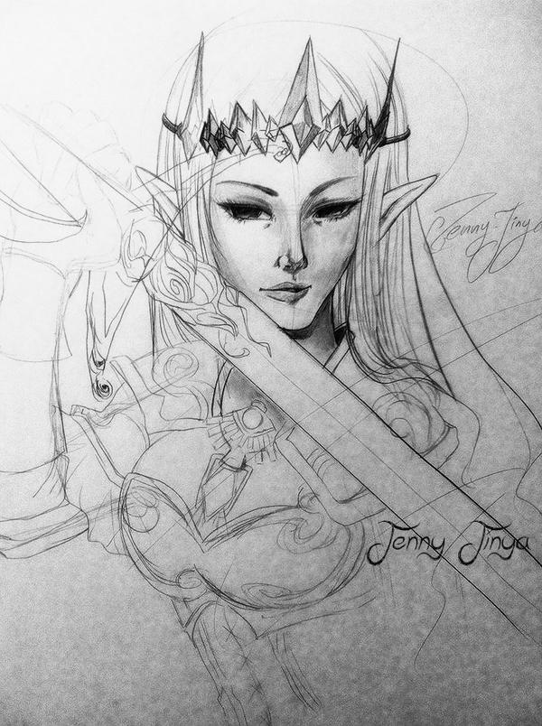 SKETCH Hyrule Warriors ZELDA