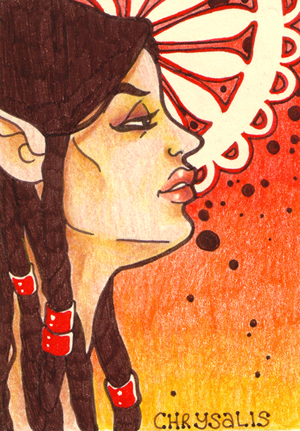 ACEO : Chrysalis : comp prize