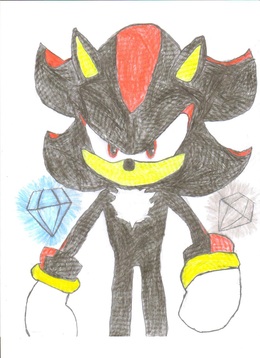 Shadow with emeralds